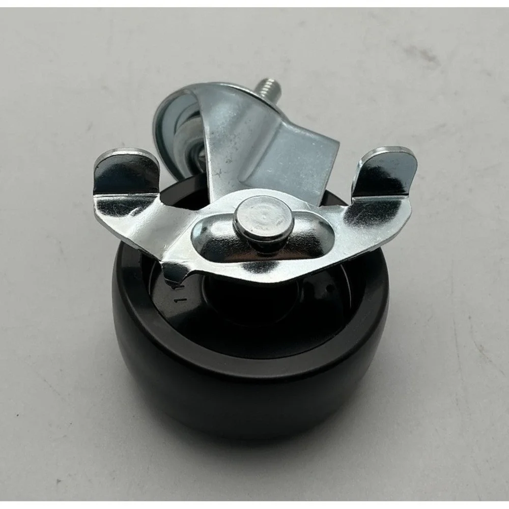 Threaded Stem Caster Wheels (4), 2 w/ Locking Brakes, ~1 7/8